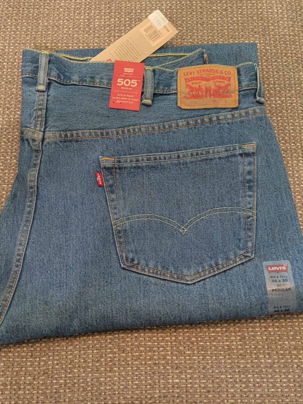 Levi's 505 Straight Leg Men's Jeans - Medium Blue